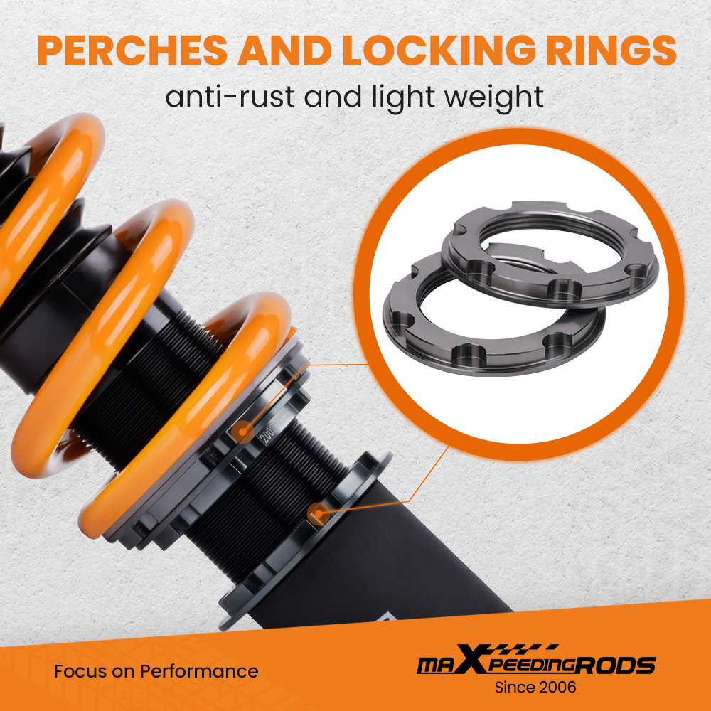 Adjustable Coilover Kit Shock Absorber compatibile per Lexus GS350 IS250 / IS350 06-13 RWD Lowering Kit